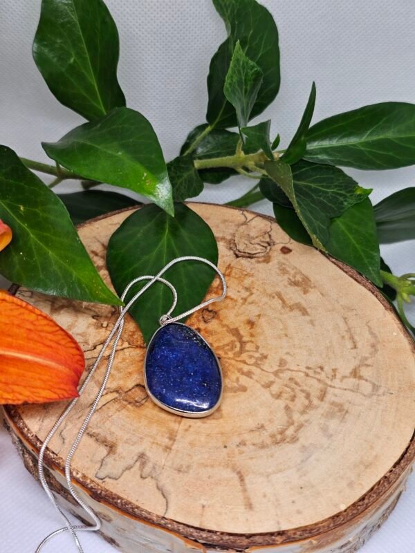 Verižica prijateljstva in resnice – lapis lazuli na srebrni verižici - Image 2